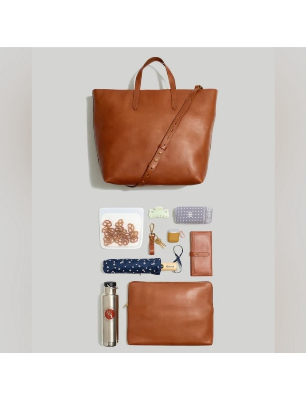 Madewell Zip Top Transport Tote NWOT